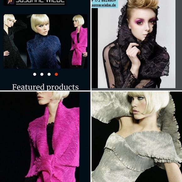 SUSANNE WIEBE Plisse Open Front Micro Pleated Cardigan Jacket S M L Fits Many - Picture 12 of 15